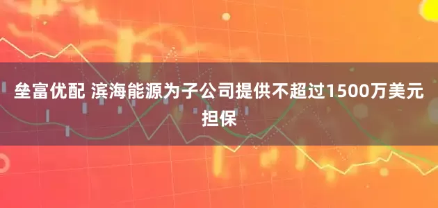 垒富优配 滨海能源为子公司提供不超过1500万美元担保