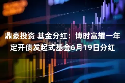 鼎豪投资 基金分红：博时富耀一年定开债发起式基金6月19日分红
